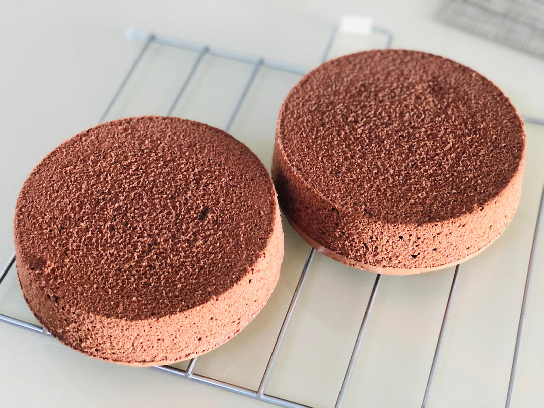 可可戚风蛋糕～8寸～百分百成功