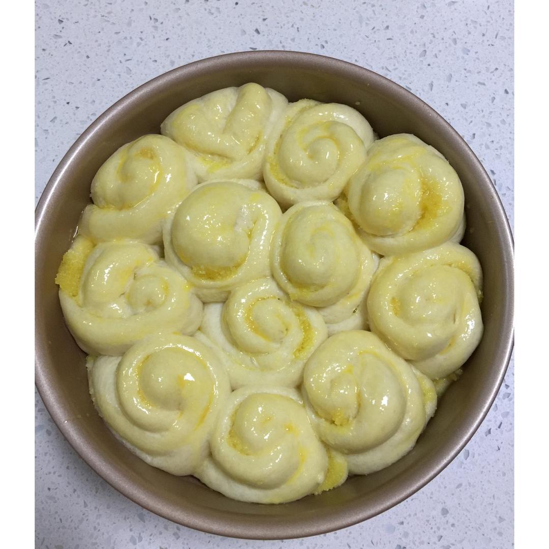 椰蓉玫瑰花面包（系列一）