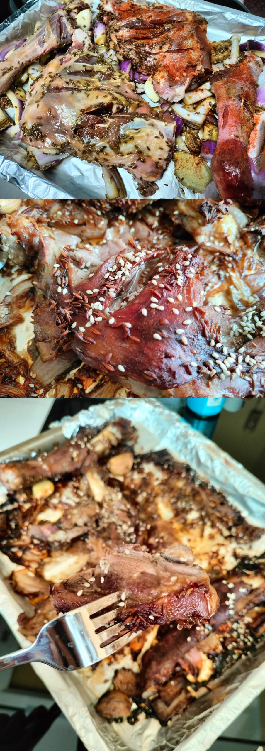 生烤羊腿家庭烤箱版