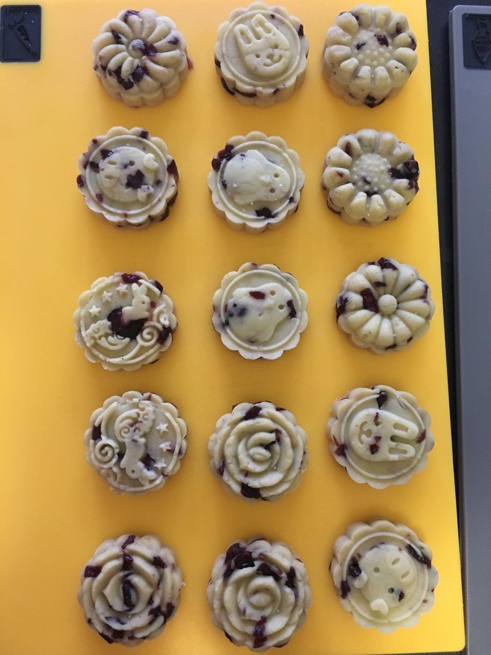 蔓越莓绿豆糕