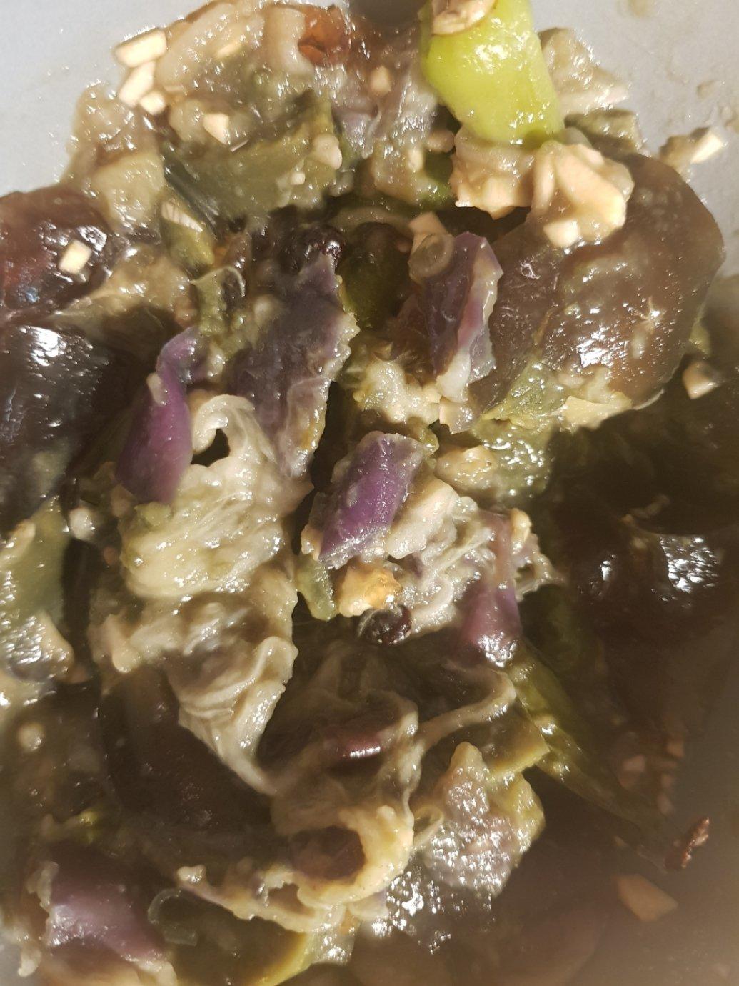 辣椒皮蛋擂茄子
