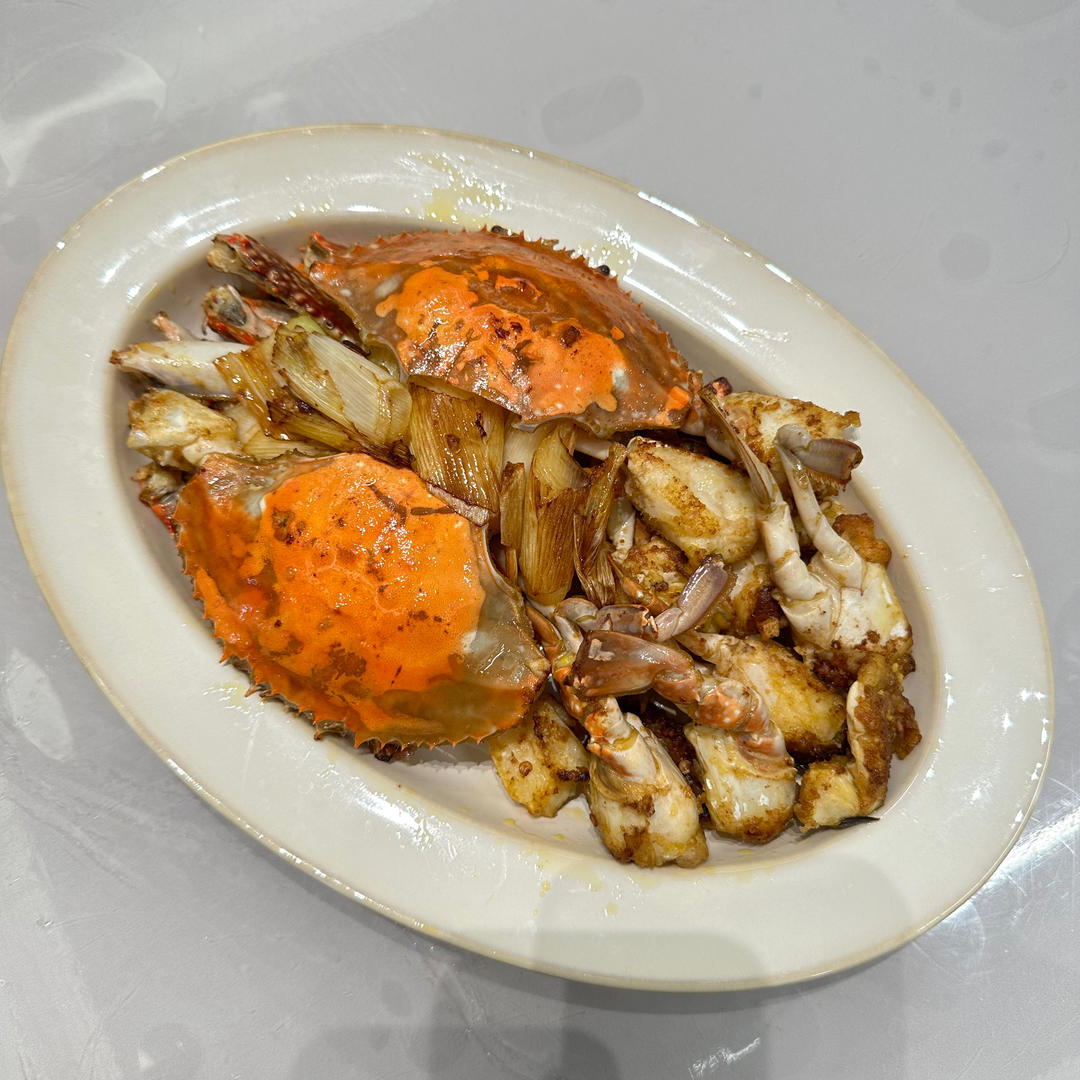 葱姜炒梭子蟹（very easy）