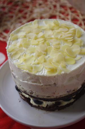超豪华水果奶油蓝莓芝士巧克力蛋糕的做法 步骤6