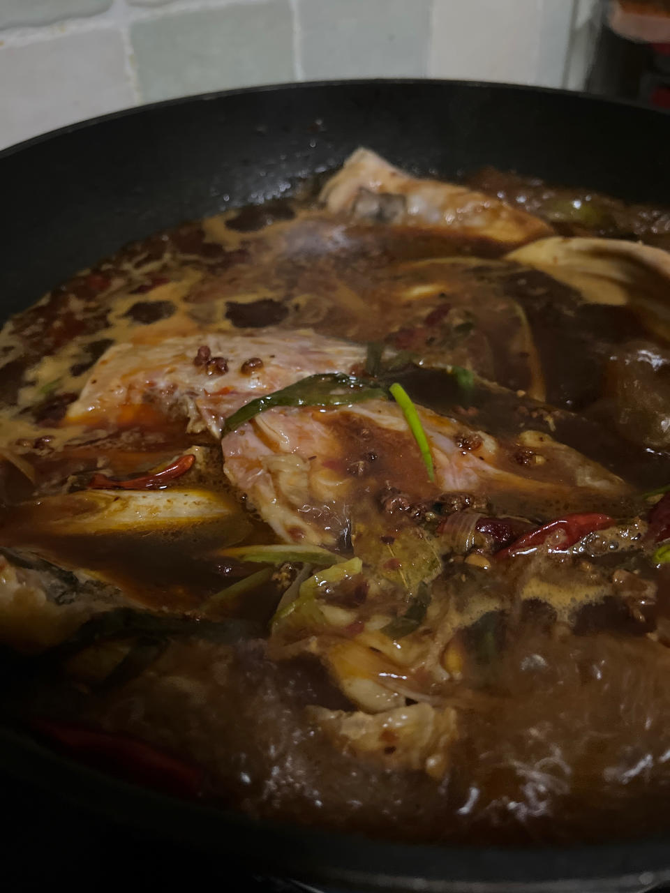 鱼头泡饼 炖鱼头（家庭版旺顺阁）
