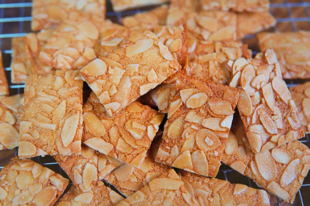 简单好吃的过年零食系列-杏仁脆片！