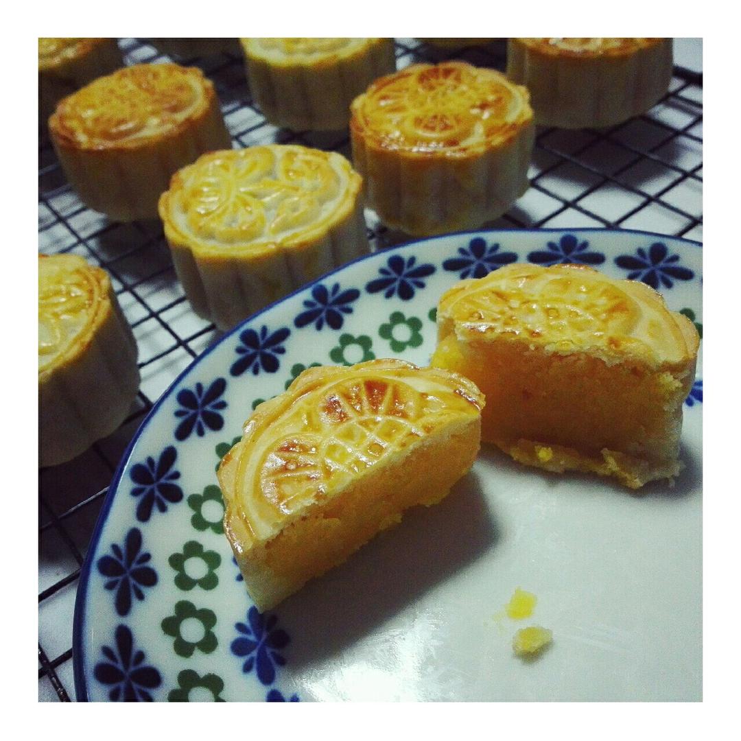 流心奶黄月饼（无吉士粉/转化糖浆版本）【曼食慢语】