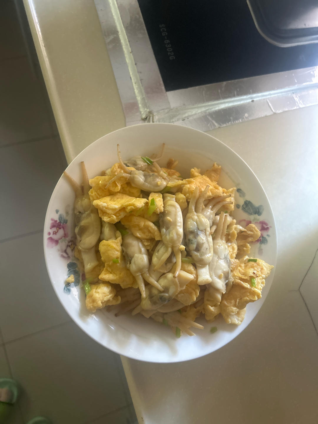 蛏子炒蛋