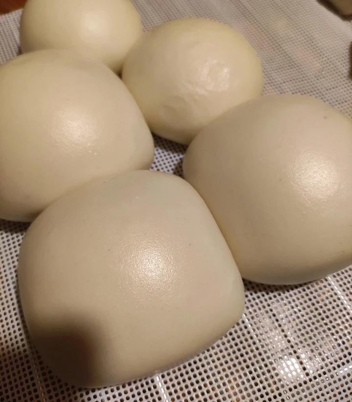 无油无糖山东纯老面馒头不加干酵母一次发酵 紧实有嚼劲 天然酵母面肥酵子带造型视频
