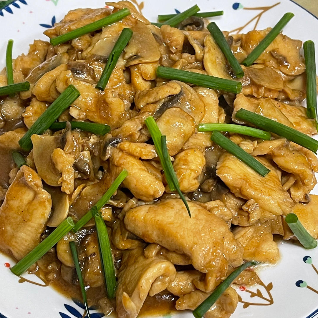 嫩滑不柴❗️爆好吃的黑椒口蘑炒鸡胸肉～绝了