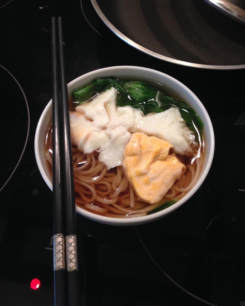 小葱麻油酱油面