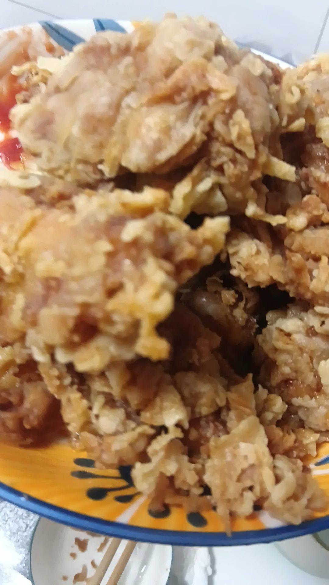 不用炸鸡粉也可以炸出酥脆炸鸡腿