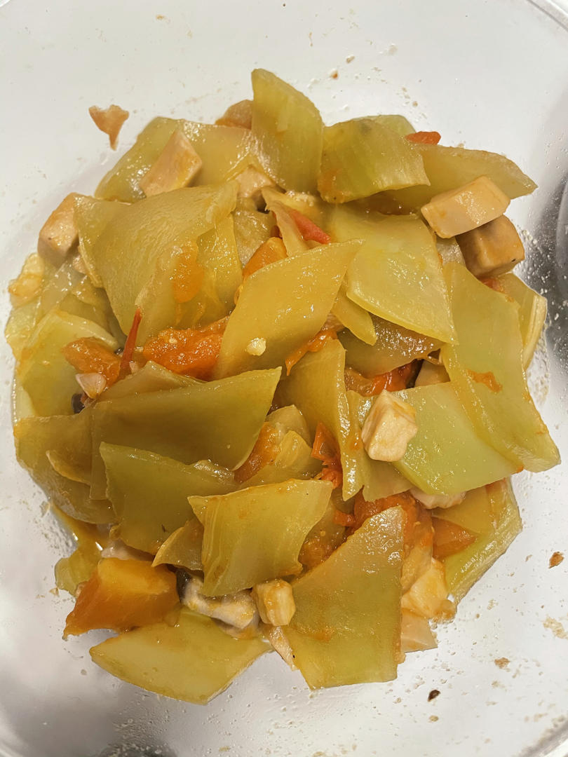 番茄莴笋杏鲍菇