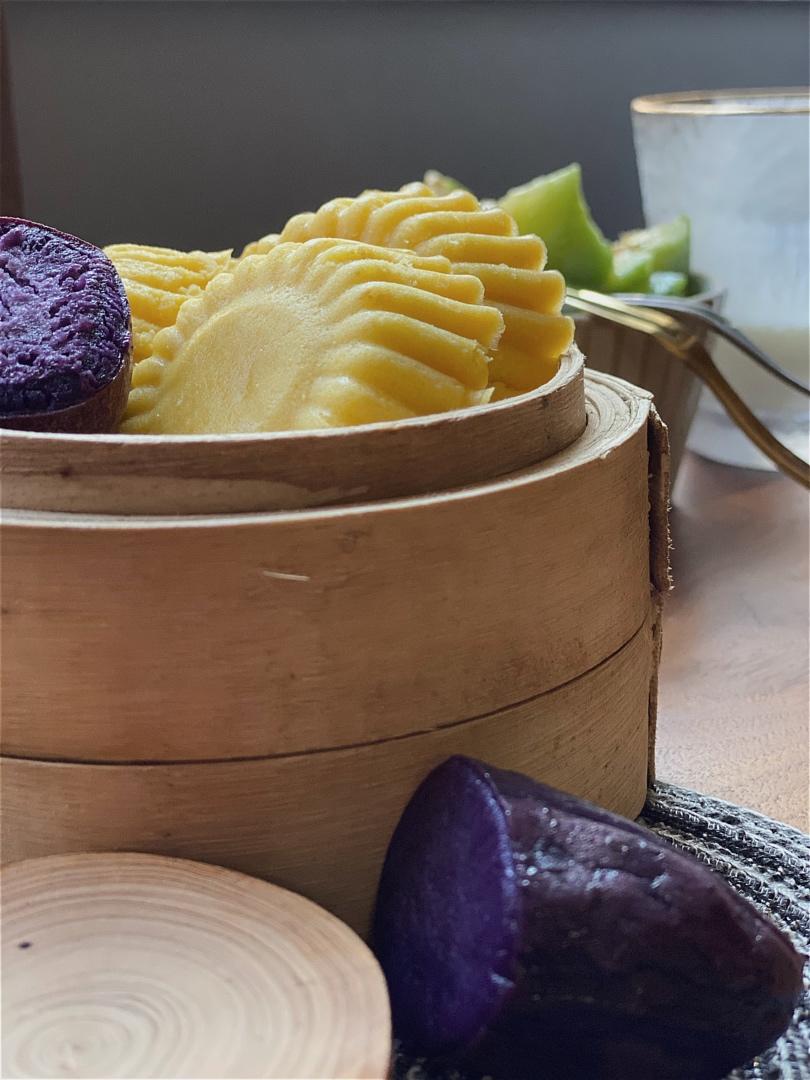 南瓜鸡蛋蒸糕