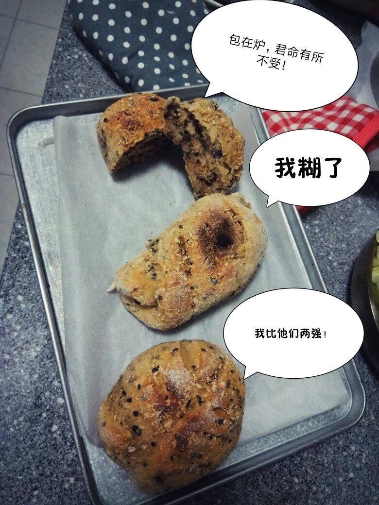 全麦核桃蔓越莓欧包（附整形详细手法）