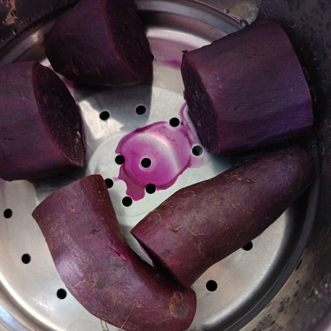 低卡主食～蒸紫薯