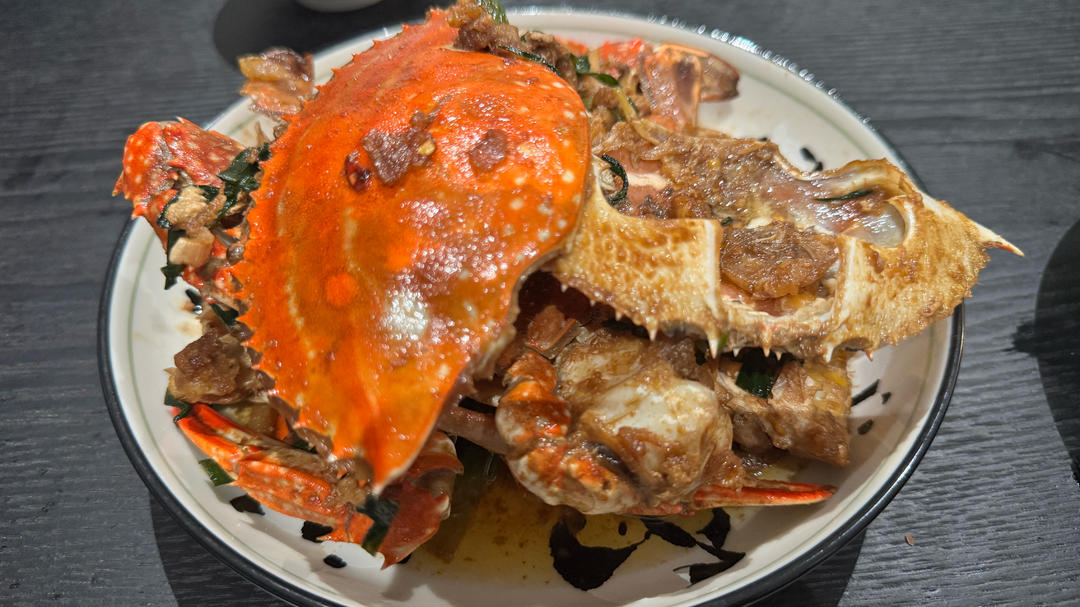 葱姜炒梭子蟹（very easy）