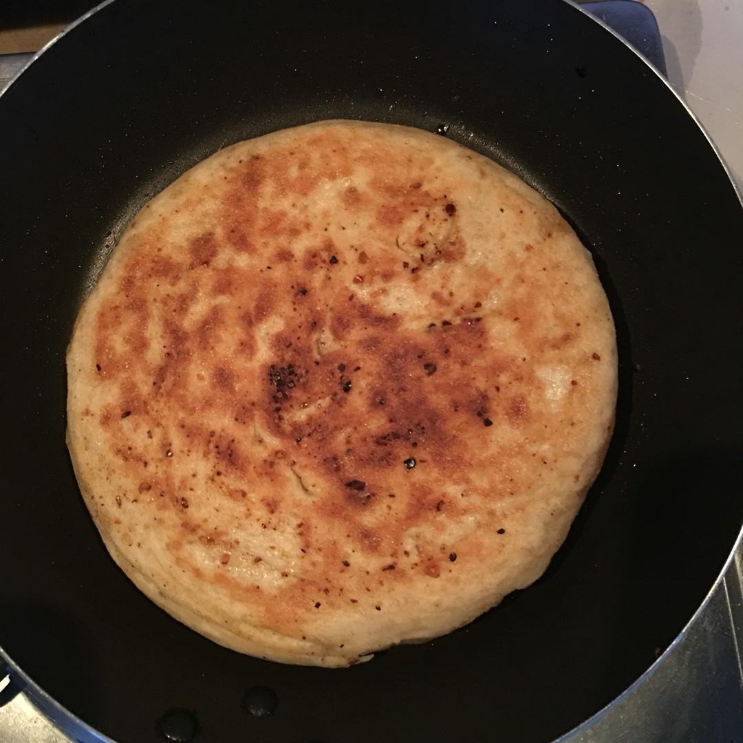 发面版葱油饼