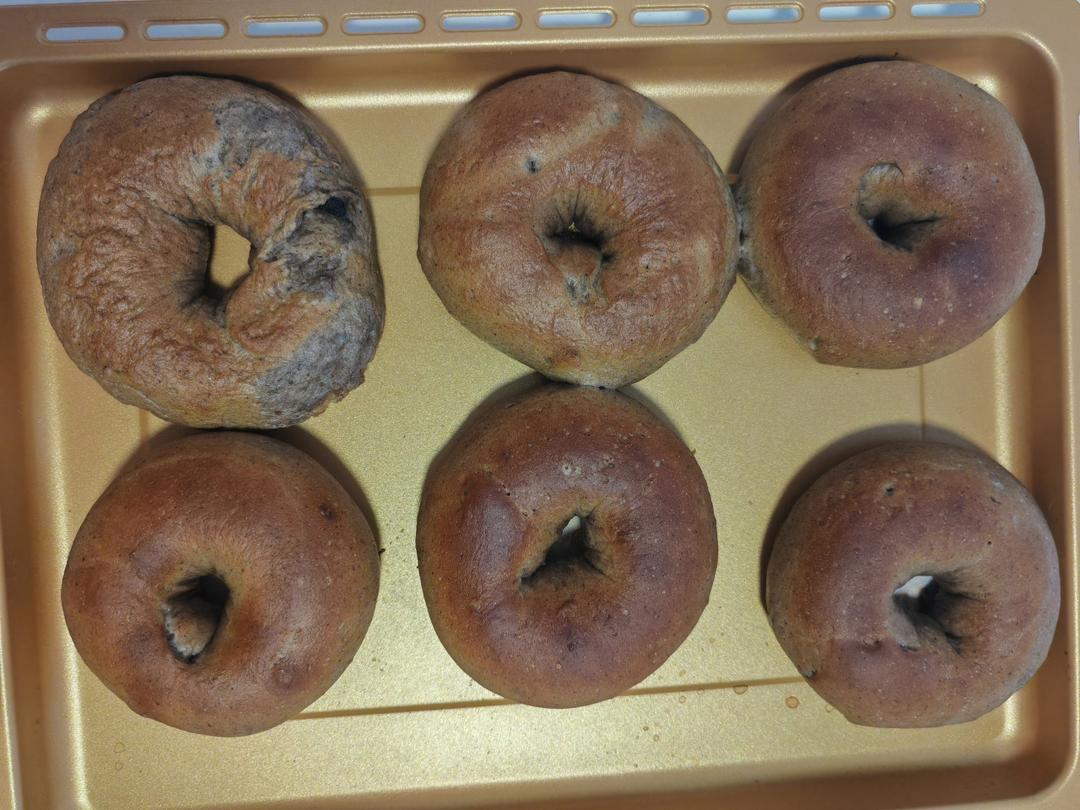 🥯黑芝麻奶酥贝果｜双重黑芝麻！配方和教程！