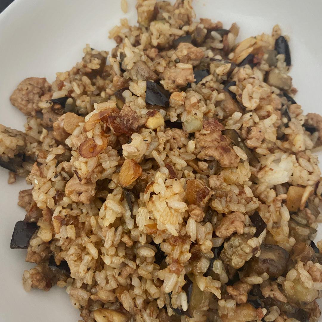 特别好吃的茄子炒饭