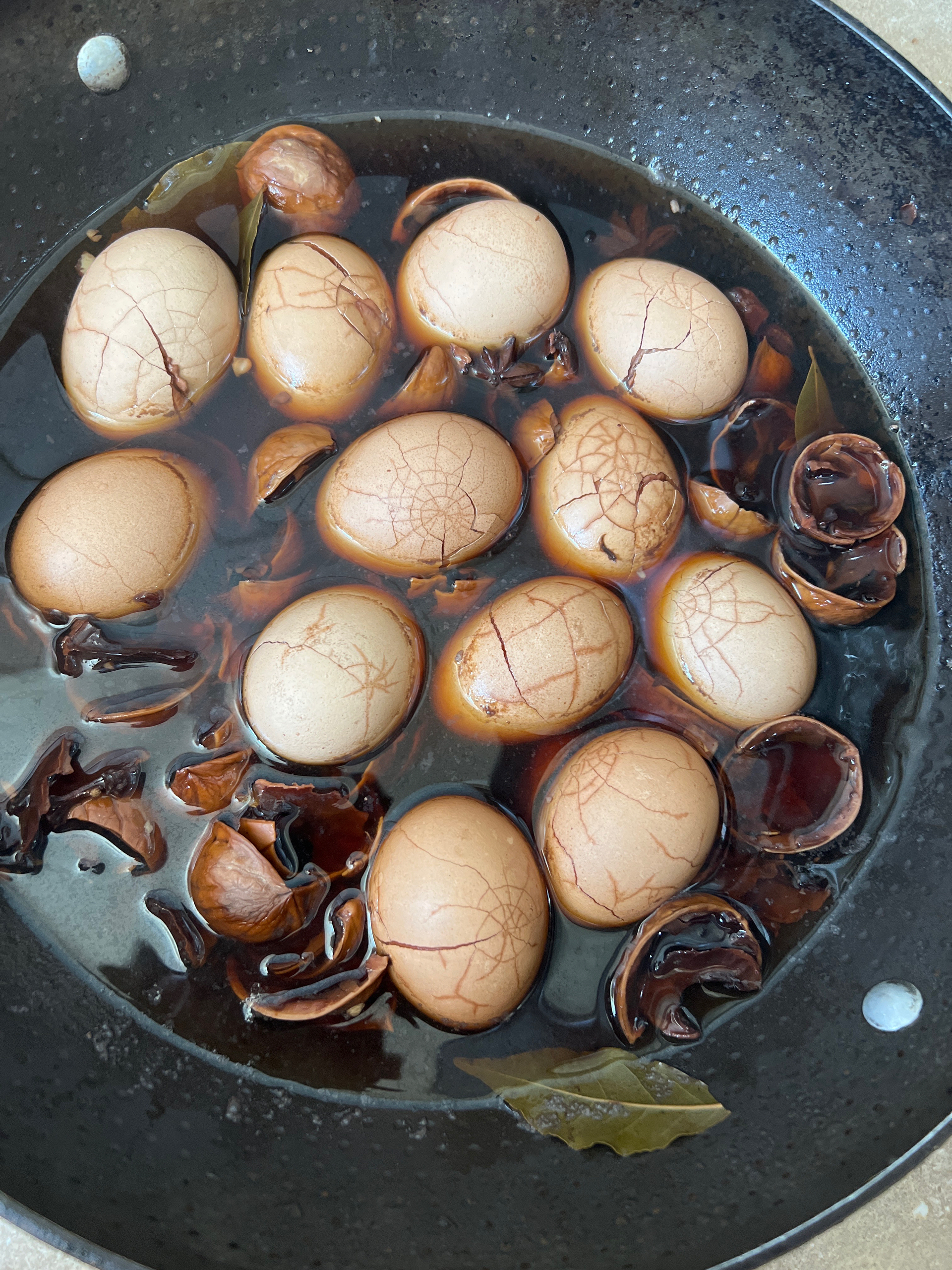 核桃壳煮鸡蛋