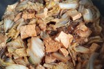 白菜猪肉豆腐炖粉条