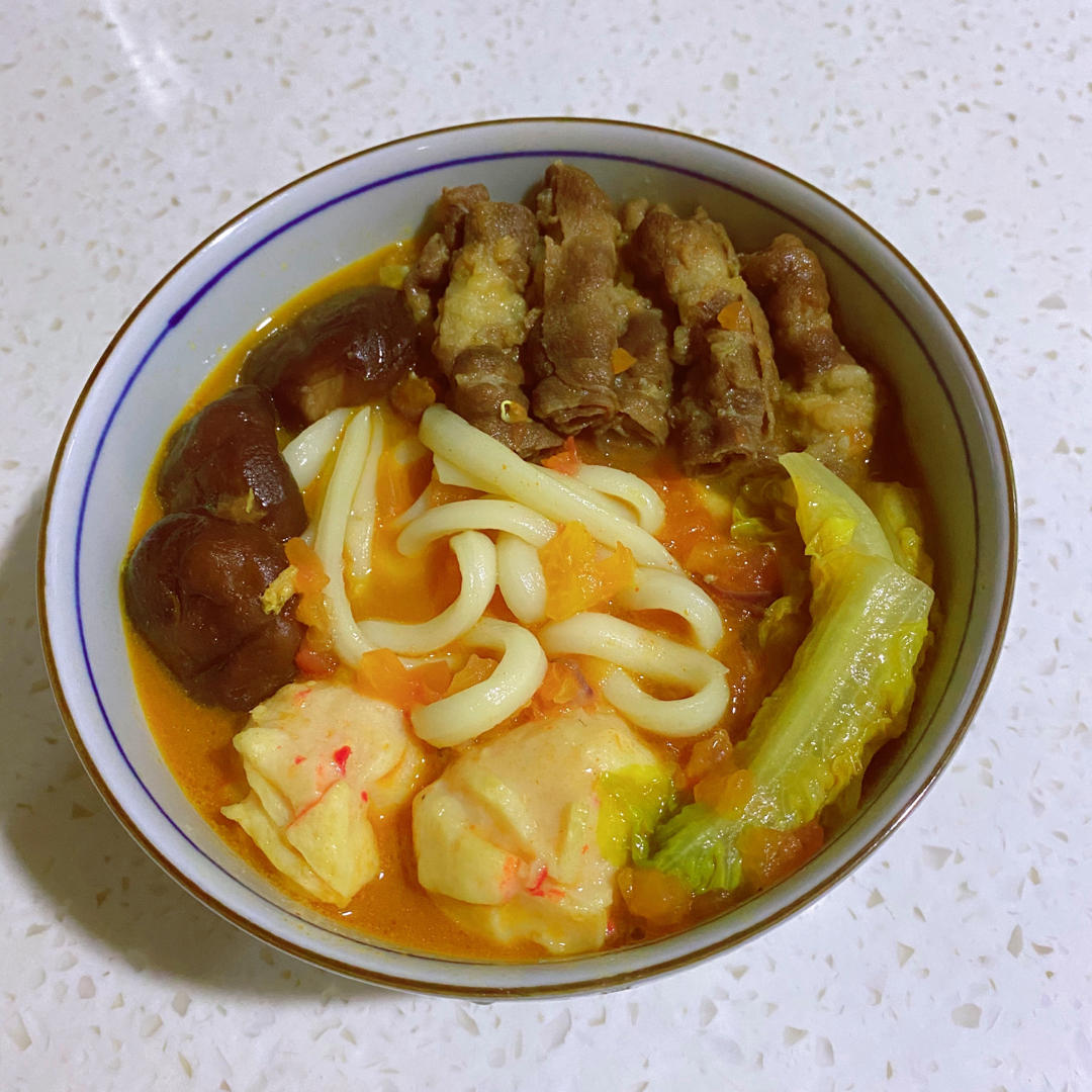 咖喱肥牛乌冬面