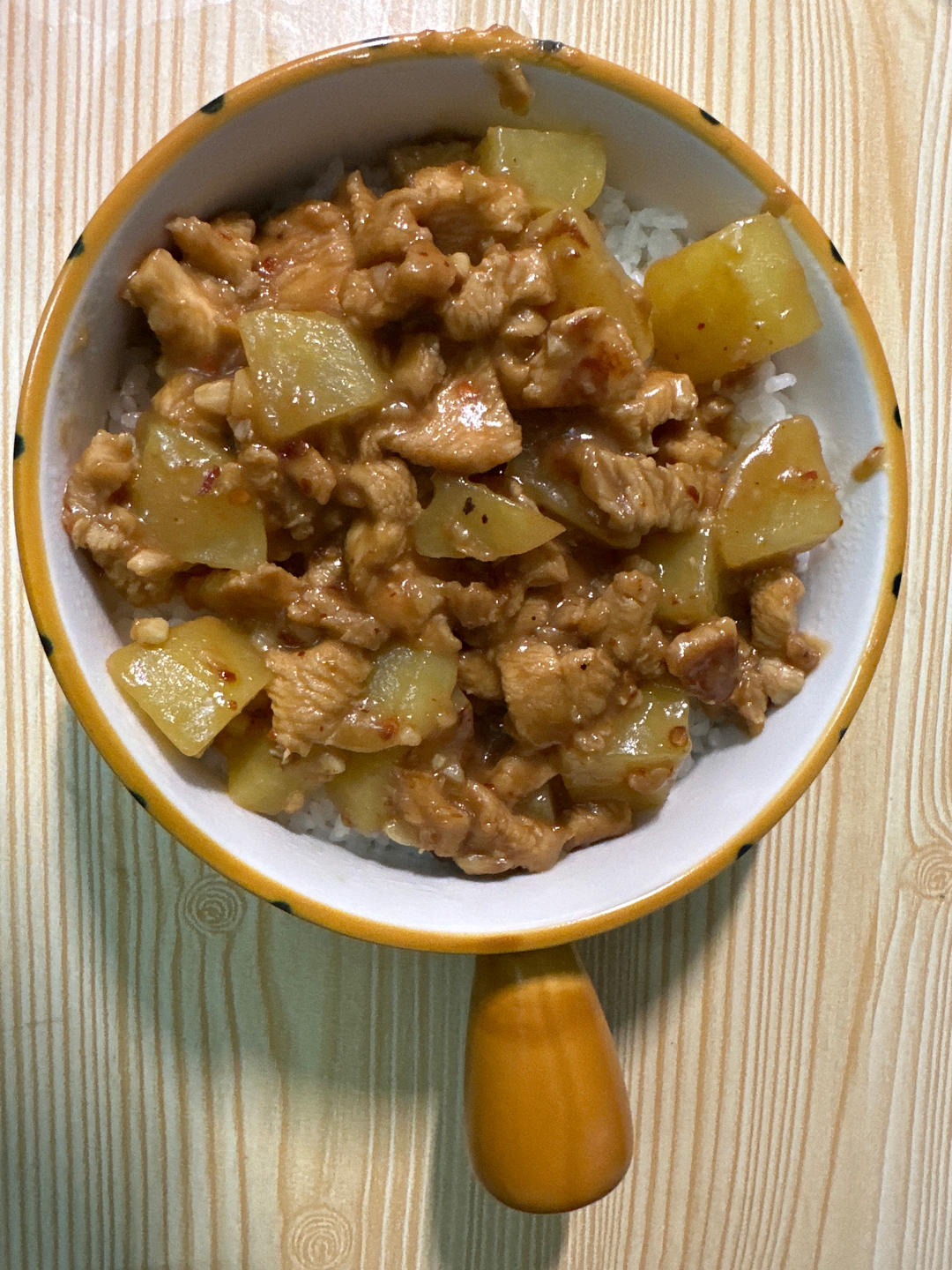 鸡肉盖浇饭
