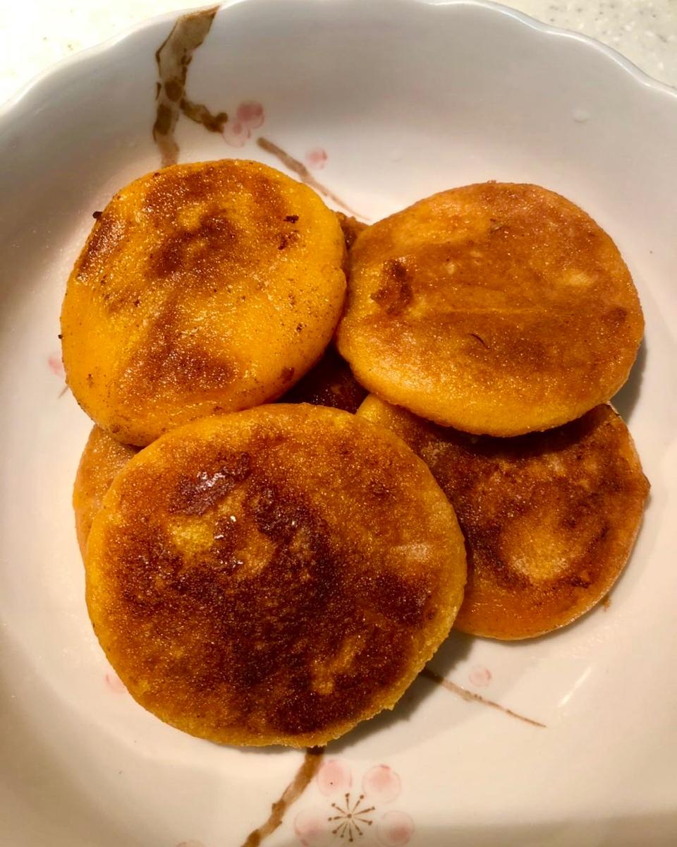 玫瑰豆沙红薯饼