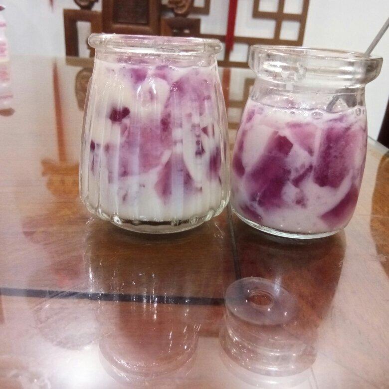 夏日饮品-水果撞奶（果冻）