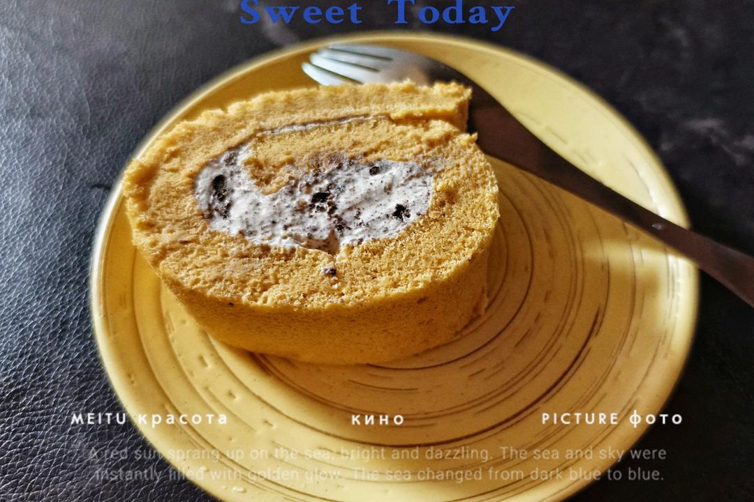 吃一次爱上 #伯爵红茶奥利奥蛋糕卷
