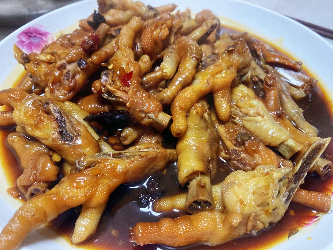奥尔良烧烤酱鸡爪
