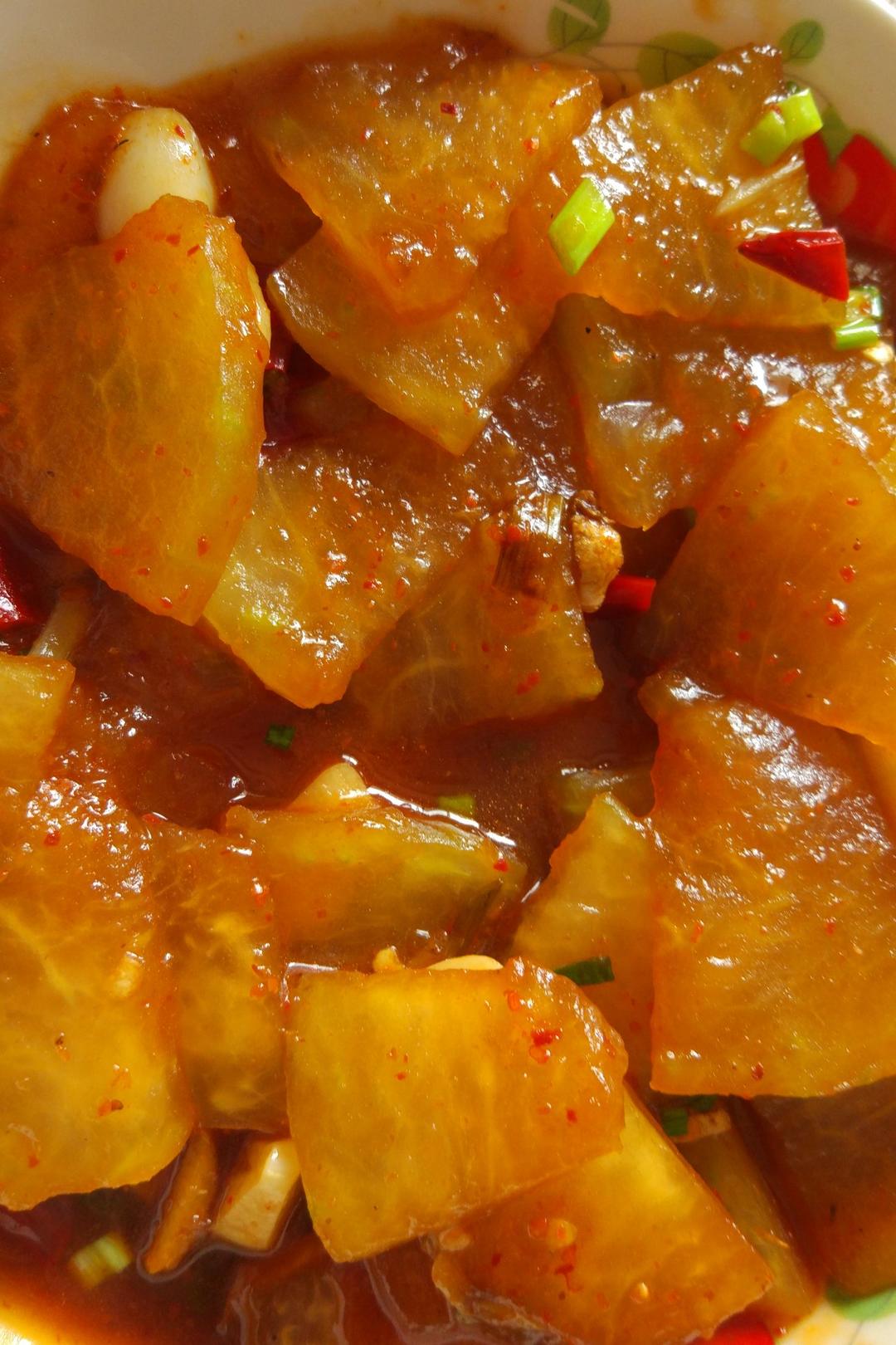 参天香菜做的红烧冬瓜