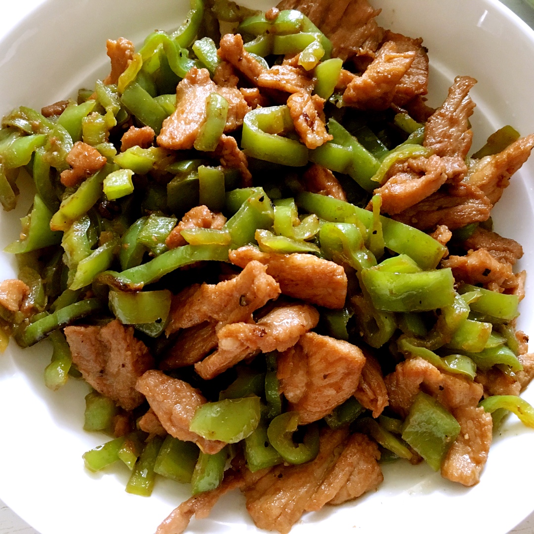 青椒炒肉丝