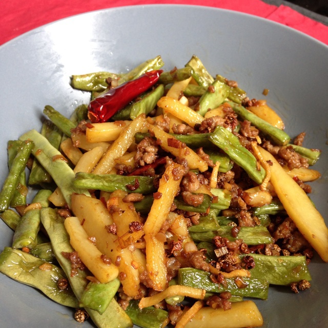 干煸豆角土豆