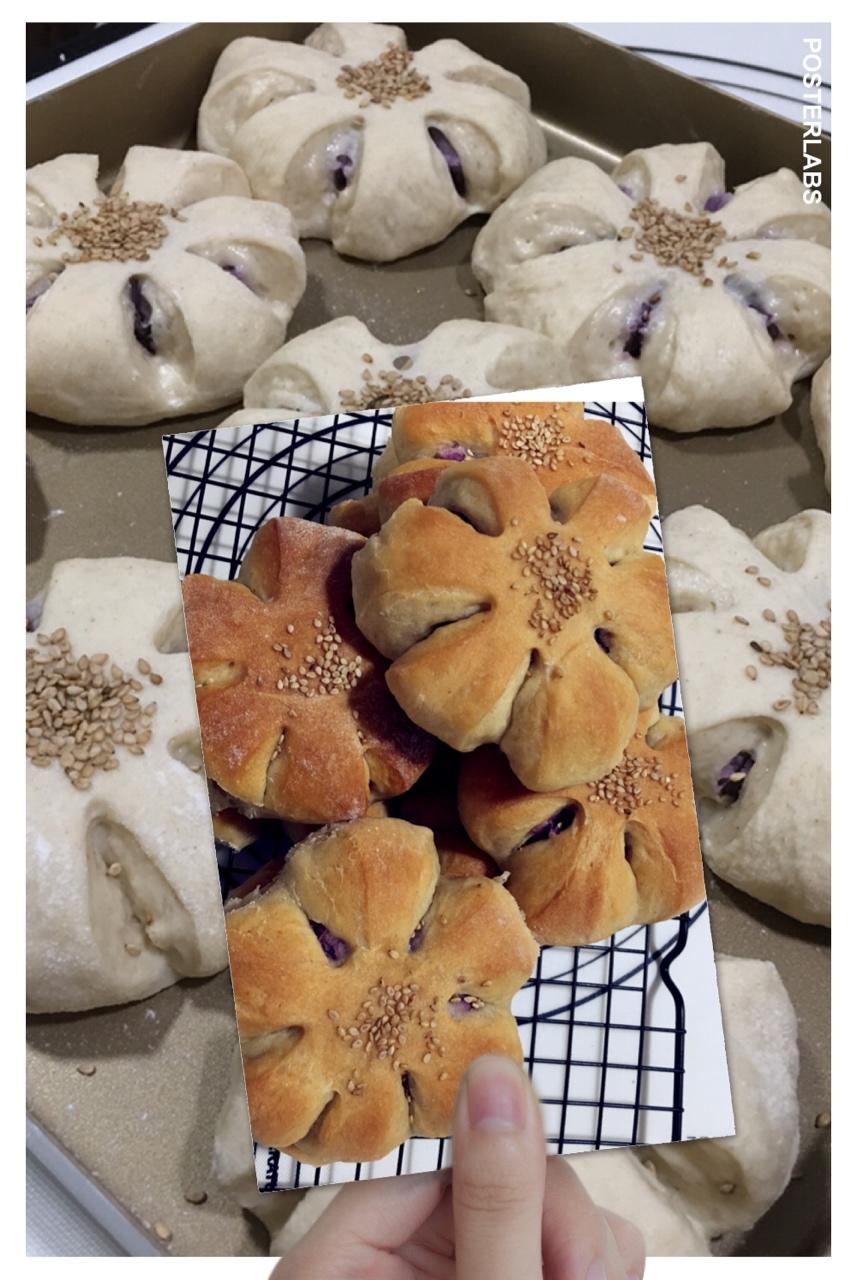 软噗噗的香芋小包