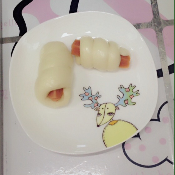 快手火腿卷～一次发酵