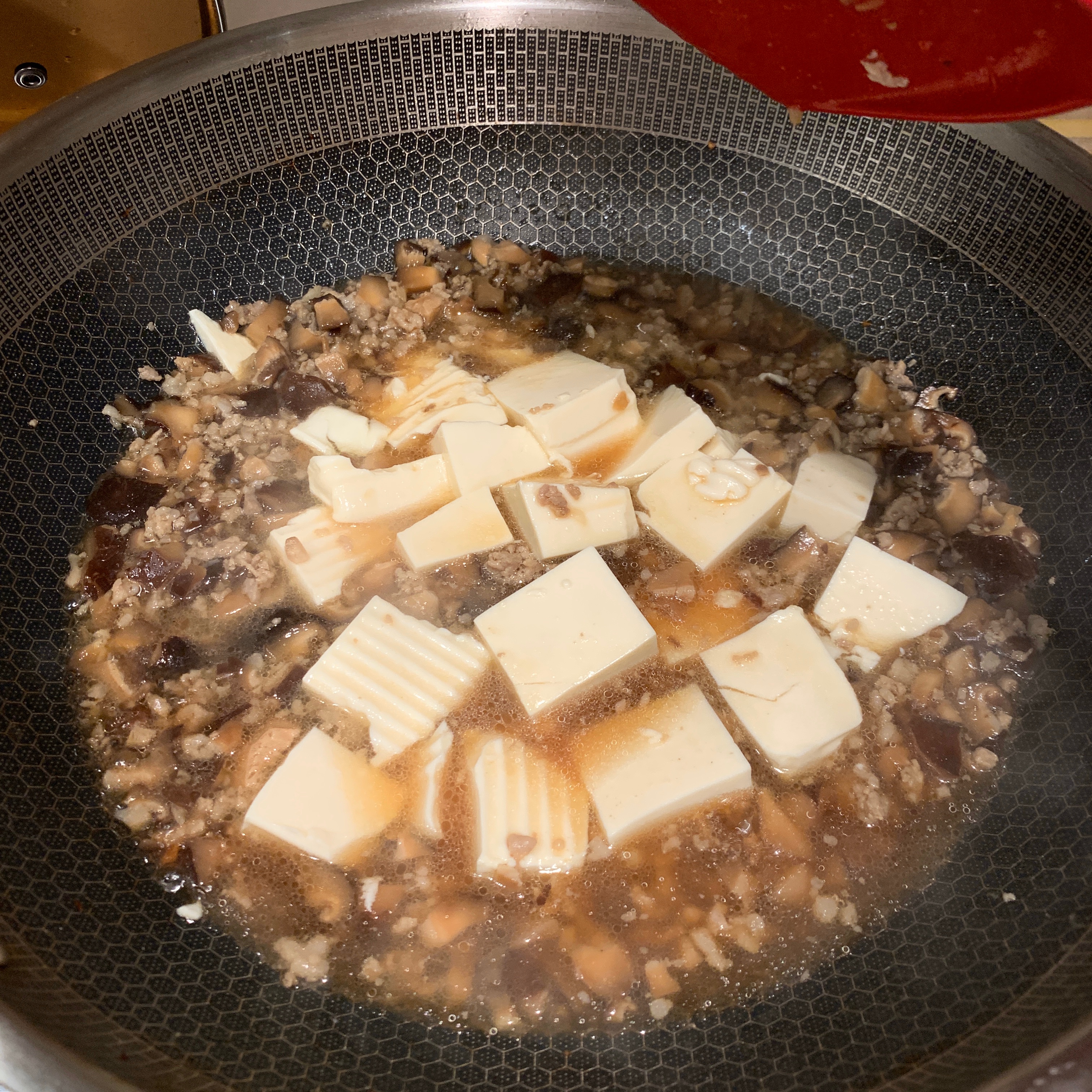 超下饭的香菇肉沫豆腐的做法 步骤9