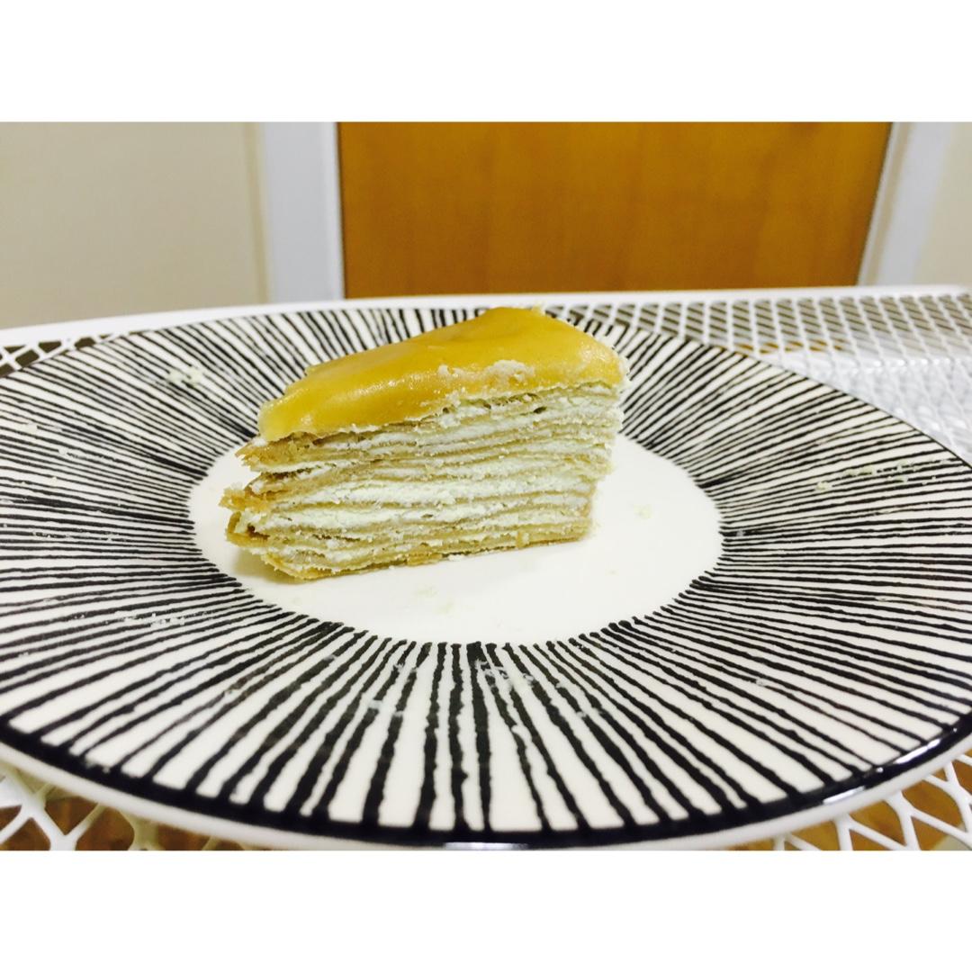 美味的煎蛋糕—抹茶千层蛋糕