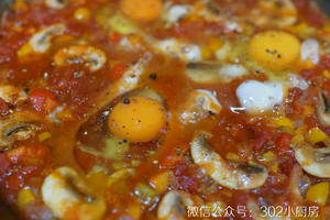 北非蛋Shakshuka（番茄罐头版） <302小厨房>的做法 步骤16