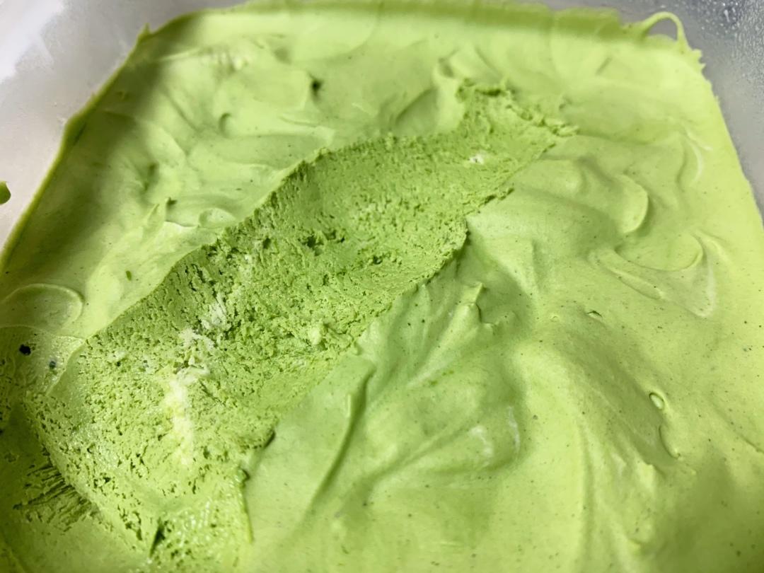 无需搅拌也无冰渣的抹茶冰淇淋