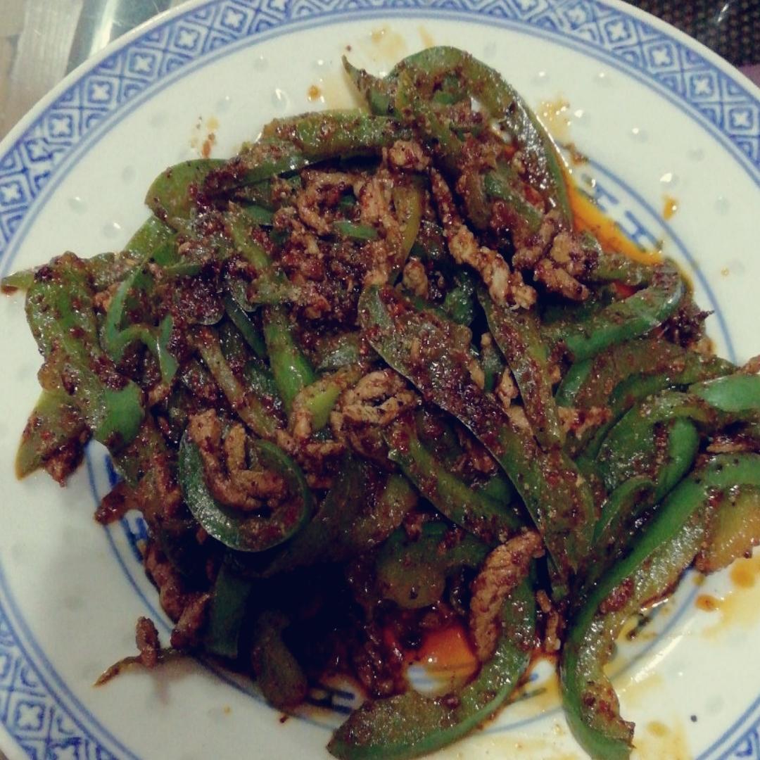 孜然青椒炒肉