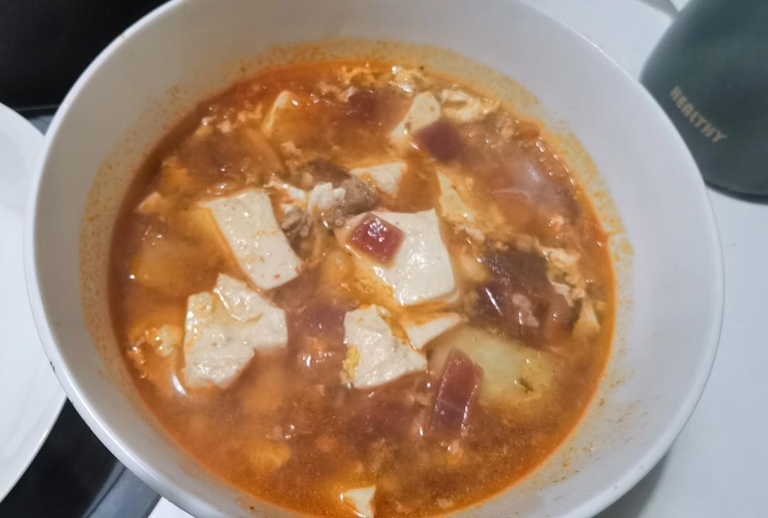 韩国大妈亲授— 韩式泡菜豆腐汤