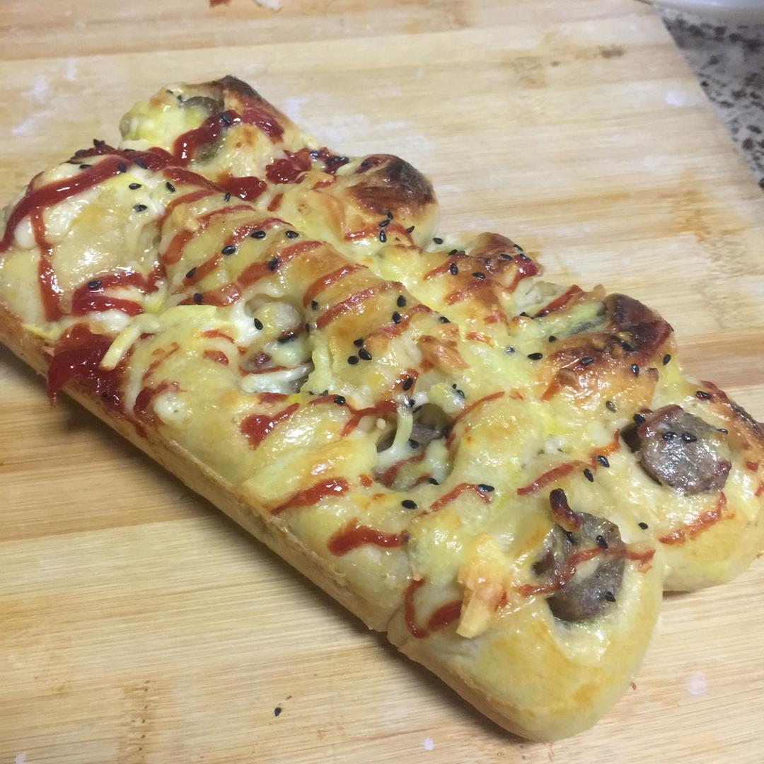 肉松火腿面包卷