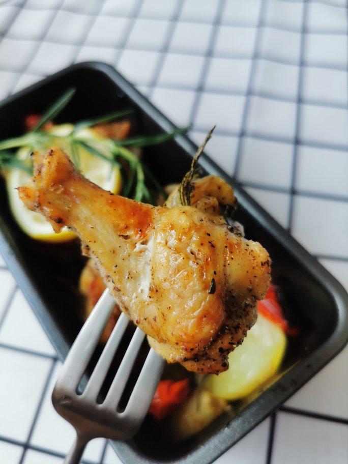 超详细 入味马杀鸡迷迭香烤鸡腿（翅）宴客必备