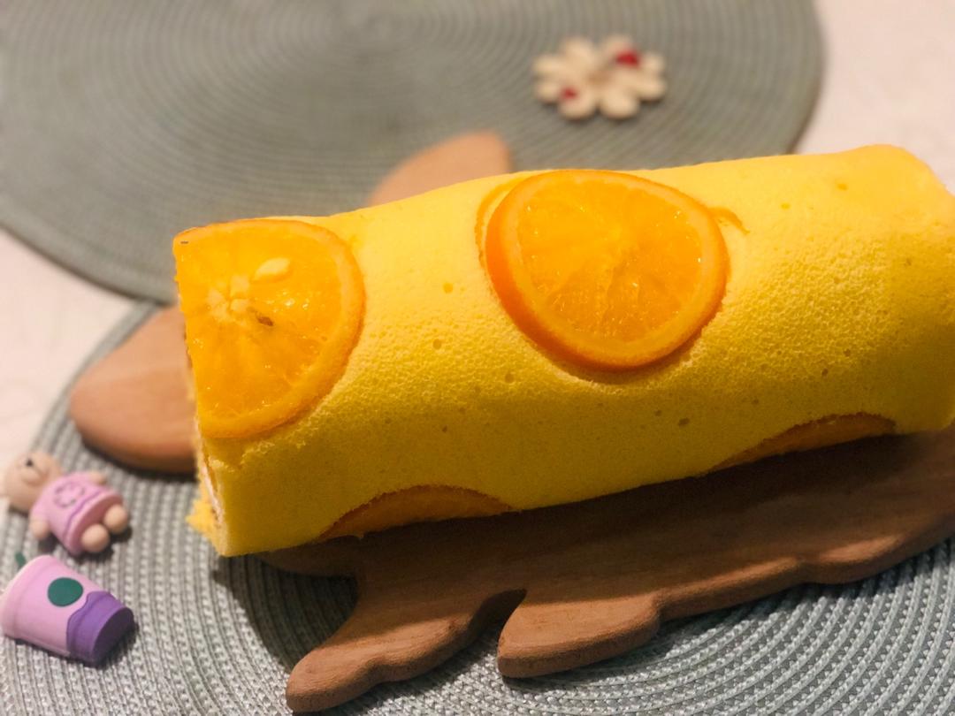 满满“一颗橙子”的香橙蛋糕卷