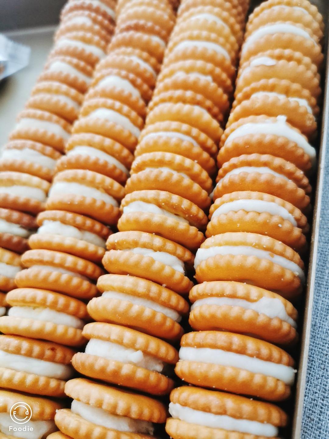 一次成功❗️蔓越莓夹心牛扎饼干～超拉丝