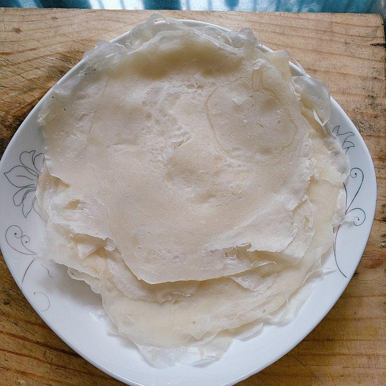 谁也阻止不了吃货做的自制闽南润饼皮薄饼皮福建春卷皮水面的黄金比例