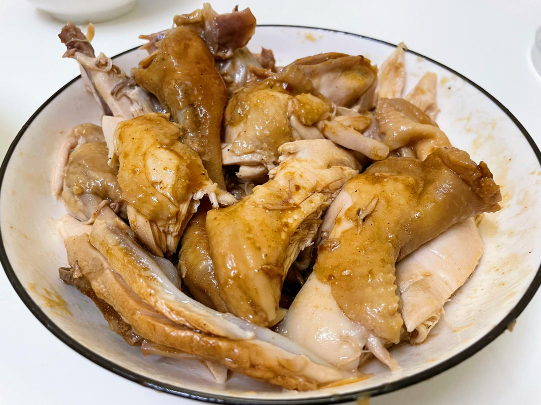 电饭煲盐焗鸡【手撕鸡】简易版