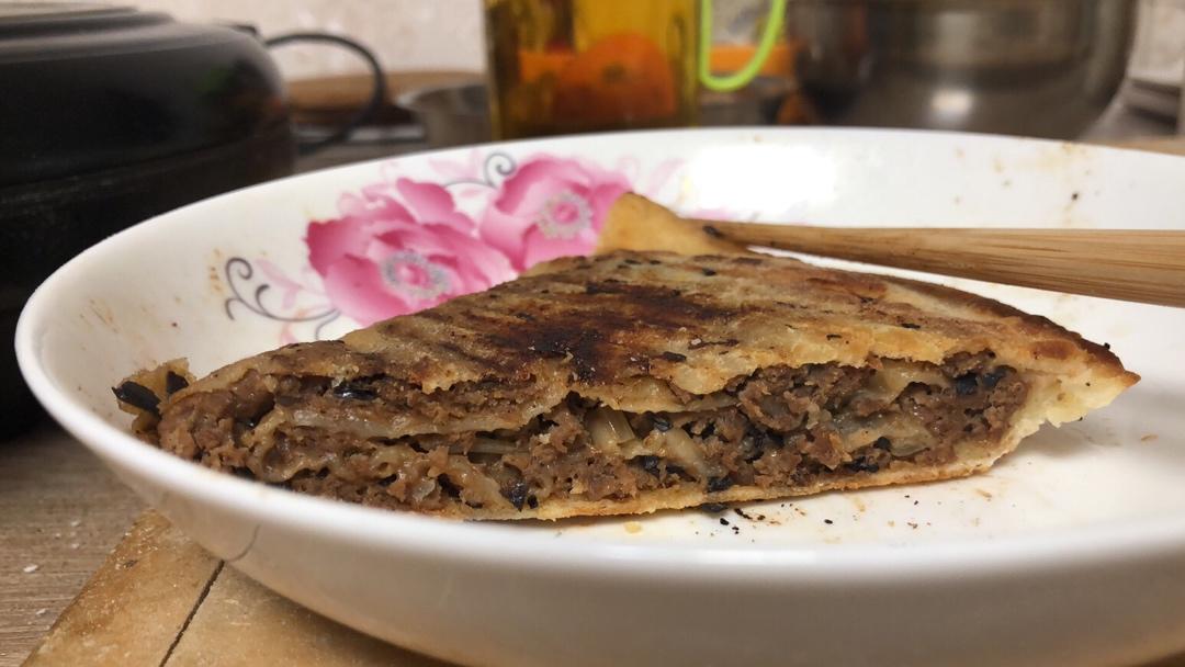 【千层牛肉饼】