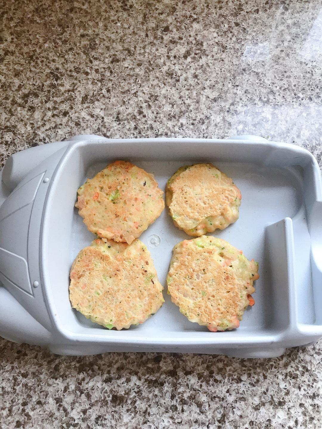 鲜虾蔬菜饼（儿童版）的做法